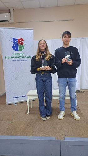 LORA JAKLENEC I VITO KADIĆ NAJUSPJEŠNIJI SPORTAŠI ZAGREBAČKE ŽUPANIJE U ŠK.GOD. 2023./2024.