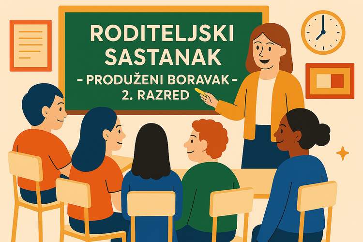 Roditeljski sastanak za produženi boravak – 2. razred, šk. god.…