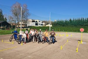 Održan prvi trening na poligonu za upravljanje biciklom