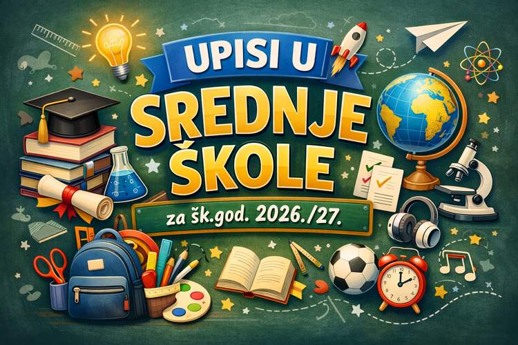 UPISI U SREDNJE ŠKOLE za šk.god. 2026./27.